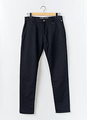 Pantalon chino tissage popeline taille normale bleu FREEMAN T.PORTER homme