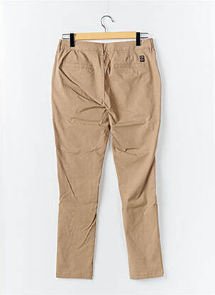 Pantalon chino tissage popeline taille normale marron SUN VALLEY homme