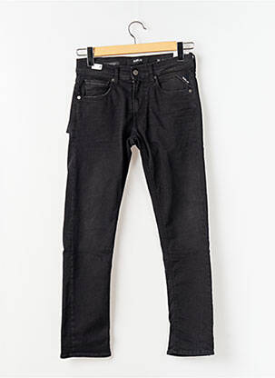 Jeans coupe slim stretch taille normale noir REPLAY homme