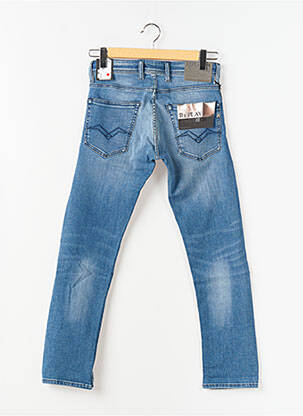Jeans coupe slim stretch taille normale bleu REPLAY homme