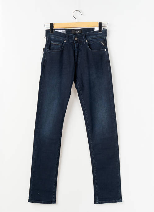 Jeans coupe slim fermeture boutonnée sur le devant taille normale bleu REPLAY homme