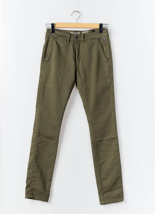 Pantalon chino vert LE TEMPS DES CERISES pour homme