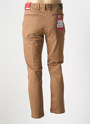 Jeans coupe slim stretch taille normale marron REPLAY homme