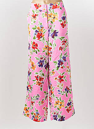 Pantalon large fermeture zippée sous rabat boutonné taille normale rose SALSA femme