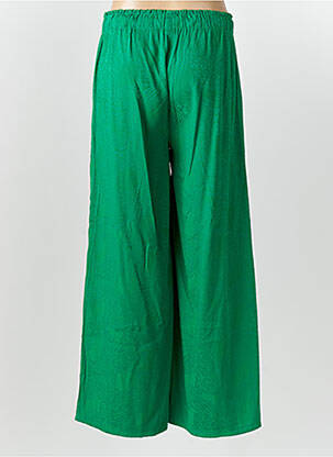 Pantalon large tissage crêpe taille normale vert FREEMAN T.PORTER femme