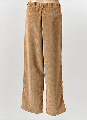 Pantalon large fermeture zippée sous rabat boutonné taille normale marron SOYACONCEPT femme