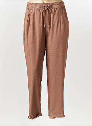Pantalon slim taille élastique taille normale marron LIU JO femme