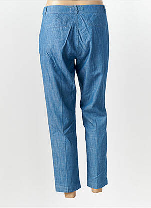 Pantalon 7/8 tissage popeline taille normale bleu SALSA femme