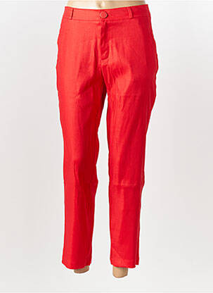 Pantalon 7/8 stretch taille normale rouge SALSA femme