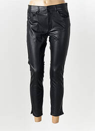 Pantalon 7/8 fermeture zippée sous rabat boutonné taille normale noir SALSA femme