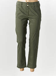 Pantalon 7/8 stretch taille normale vert SALSA femme