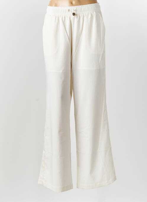 Pantalon large tissage popeline taille normale blanc LIU JO femme
