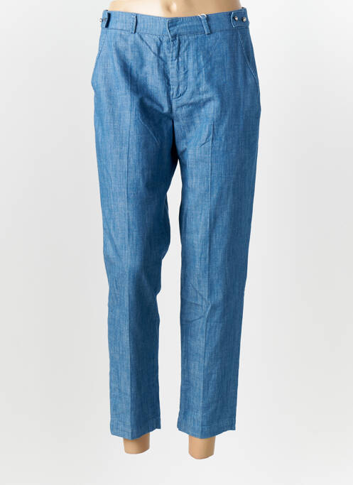 Pantalon 7/8 tissage popeline taille normale bleu SALSA femme