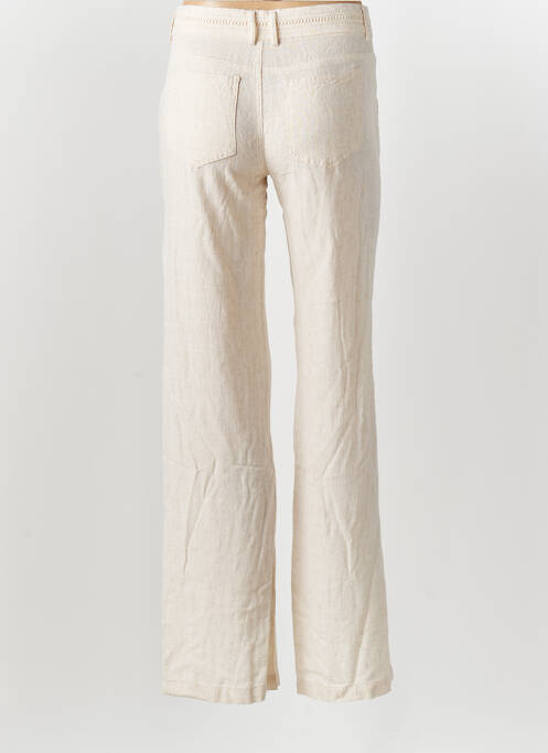 Pantalon droit beige FREEMAN T.PORTER pour femme