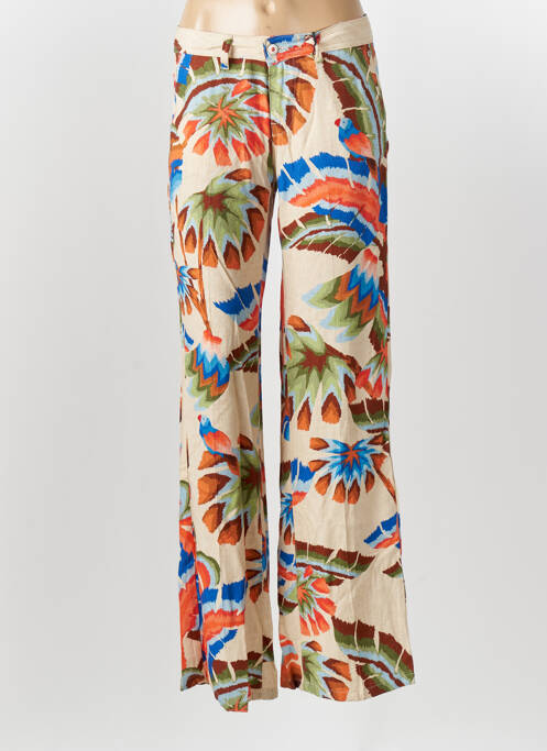 Pantalon droit beige FREEMAN T.PORTER pour femme