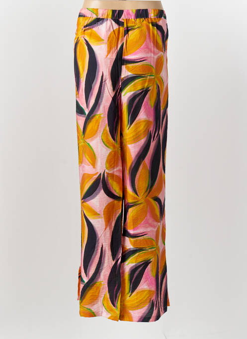 Pantalon droit orange DESIGUAL pour femme