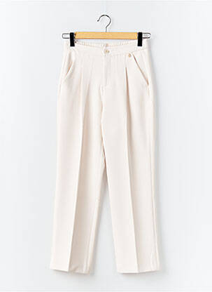 Pantalon droit taille élastique beige LIU  JO femme