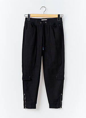 Pantalon cargo poches noir FREEMAN T.PORTER femme
