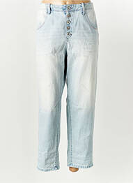 Jeans coupe large effet usé délavé taille normale bleu FREEMAN T.PORTER femme