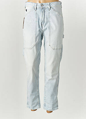 Jeans boyfriend stretch taille normale bleu LE TEMPS DES CERISES femme