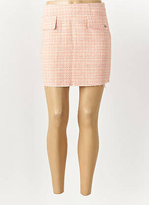 Jupe courte coupe droite rose PLEASE femme