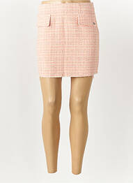 Jupe courte coupe droite rose PLEASE femme