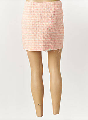Jupe courte coupe droite rose PLEASE femme