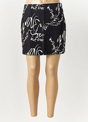 Jupe courte coupe droite noir DESIGUAL femme