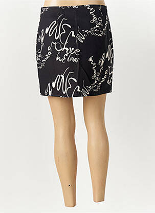 Jupe courte coupe droite noir DESIGUAL femme