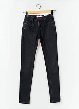 Jeans coupe slim stretch taille normale noir FREEMAN T.PORTER femme