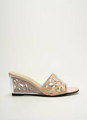 Mules/Sabots beige AZUREE pour femme seconde vue