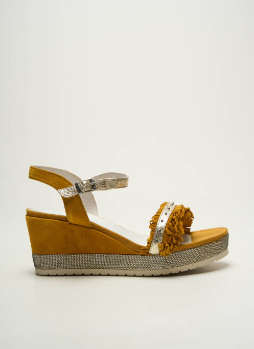 Sandales/Nu pieds jaune REGARD pour femme