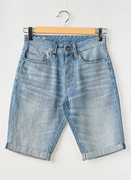 Bermuda coupe droite taille normale bleu G STAR homme