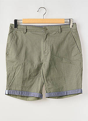 Bermuda stretch taille normale vert SUN VALLEY homme
