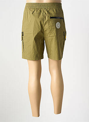 Bermuda taille élastique taille normale vert DOUBLEHOOD homme