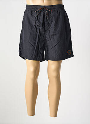 Short de bain tissage popeline noir GERTRUDE homme