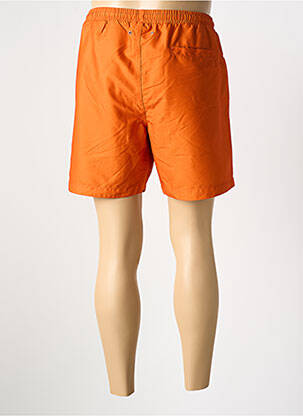 Short de bain tissage popeline orange SCHOTT homme