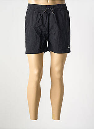 Short de bain tissage popeline noir DOUBLEHOOD homme