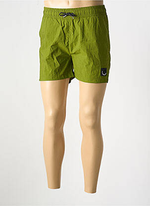 Short de bain tissage popeline vert DOUBLEHOOD homme
