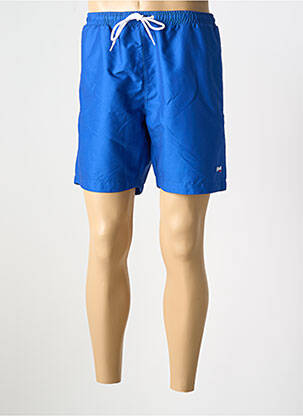 Short de bain tissage popeline bleu SCHOTT homme