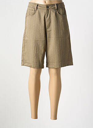 Bermuda stretch taille normale vert FREEMAN T.PORTER homme