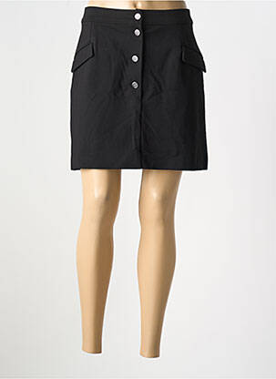 Jupe courte coupe droite noir GUESS femme