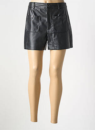 Short tissage simili-cuir taille normale noir SALSA femme