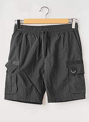 Short de bain tissage popeline noir DOUBLEHOOD homme