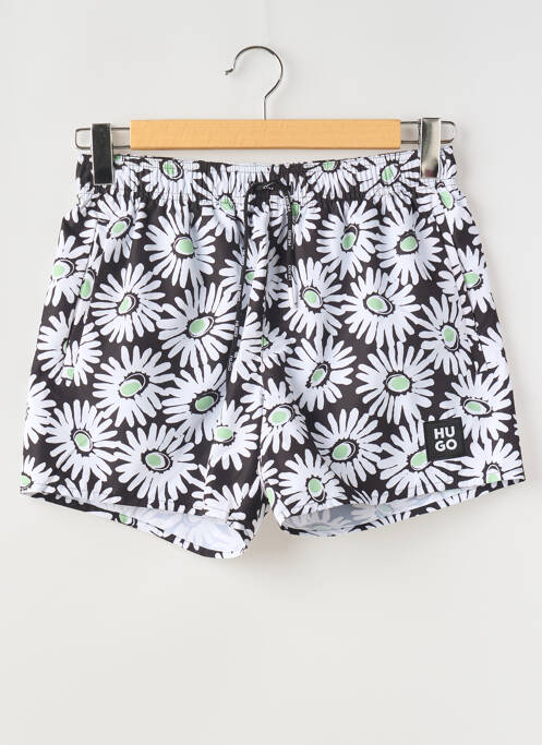 Short de bain tissage popeline noir HUGO BOSS homme