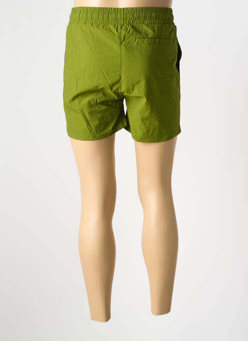 Short de bain tissage popeline vert DOUBLEHOOD homme