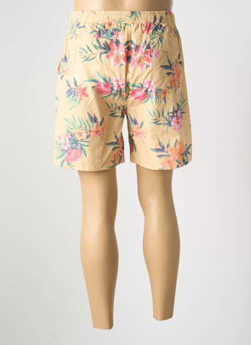 Short de bain tissage popeline jaune FREEMAN T.PORTER homme