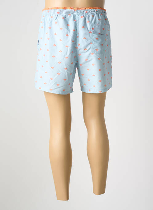 Short de bain tissage popeline bleu SUN VALLEY homme