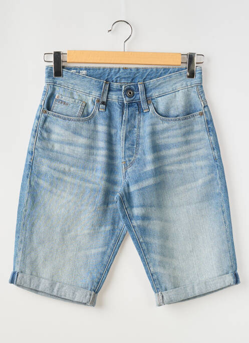 Bermuda bleu G STAR pour homme