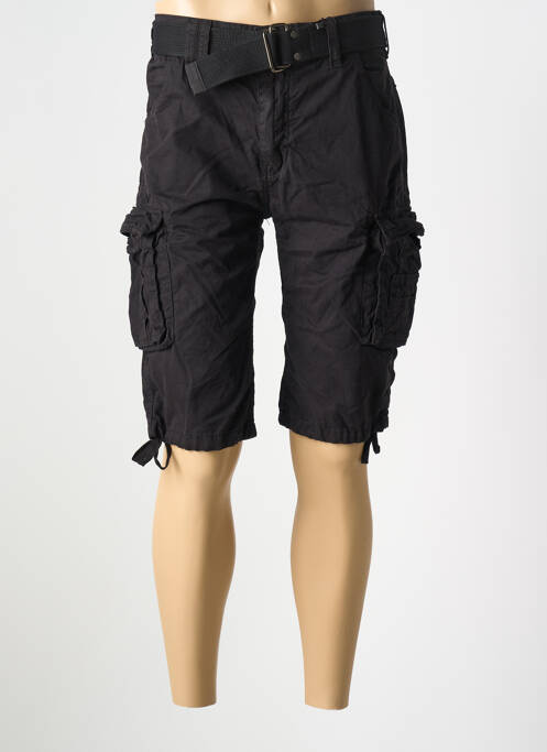 Bermuda noir SCHOTT pour homme